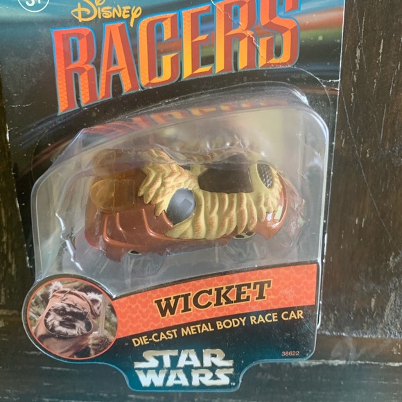 Disney Parks Star Wars Racers Wicket Die Cast Metal Body Race Car New - Picture 7 of 7
